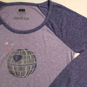 Star Wars death star purple tee womens medium NWOT